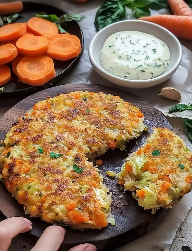 Fresh Cabbage and Carrot Patties