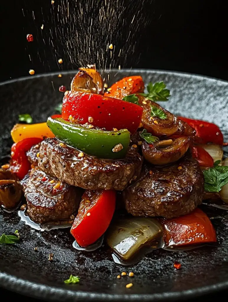 Pepper Steak with Bell Peppers and Onions