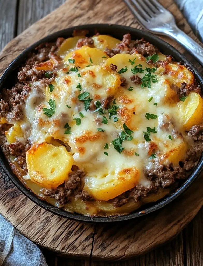 Ground Beef and Potato Casserole