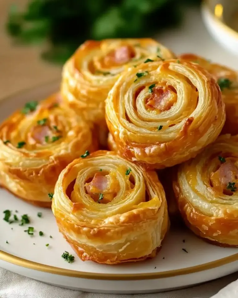 Ham and Cheese Pastry Pinwheels