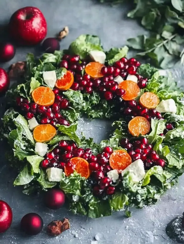 Winter Salad Wreath