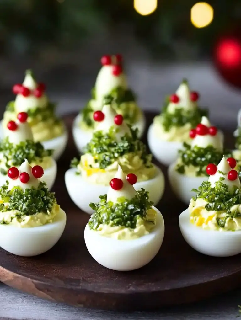 Deviled Egg Christmas Trees