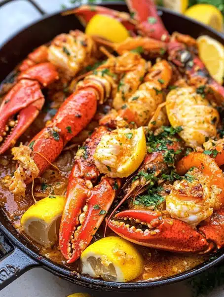 Cajun Seafood Boil with Garlic Butter Sauce