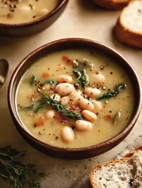 Hearty Tuscan White Bean Soup
