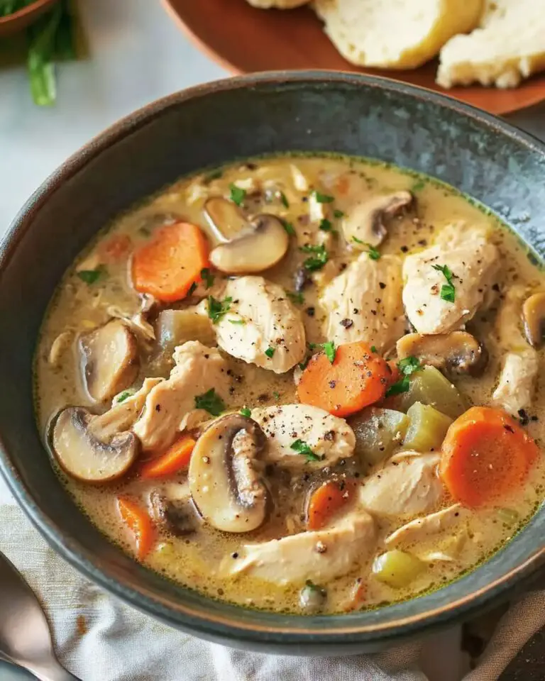 Creamy Chicken and Mushroom Soup