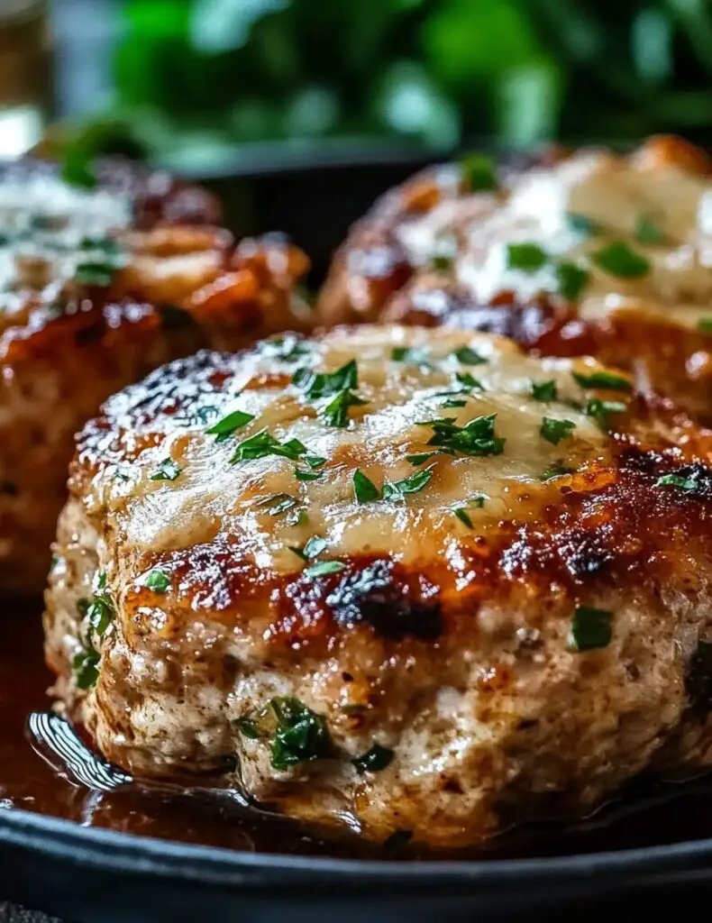 Garlic Parmesan Chicken Meatloaves