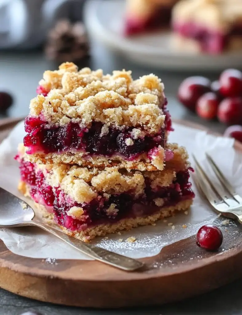 Cranberry Crumb Bars 