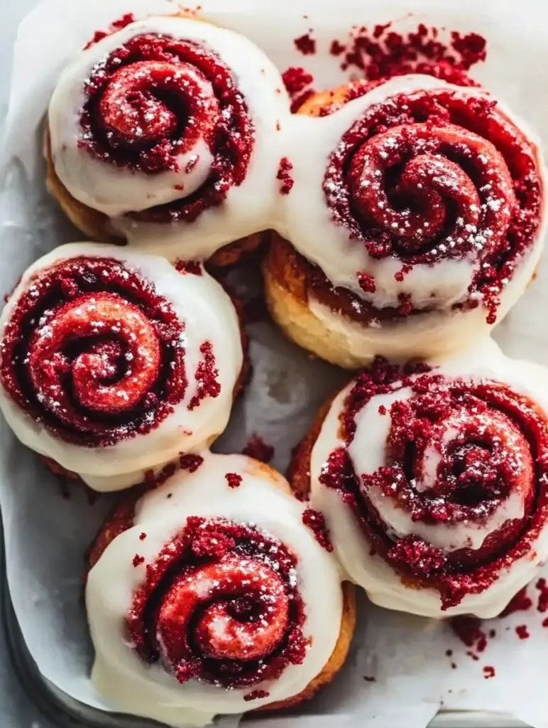 Red Velvet Cinnamon Rolls