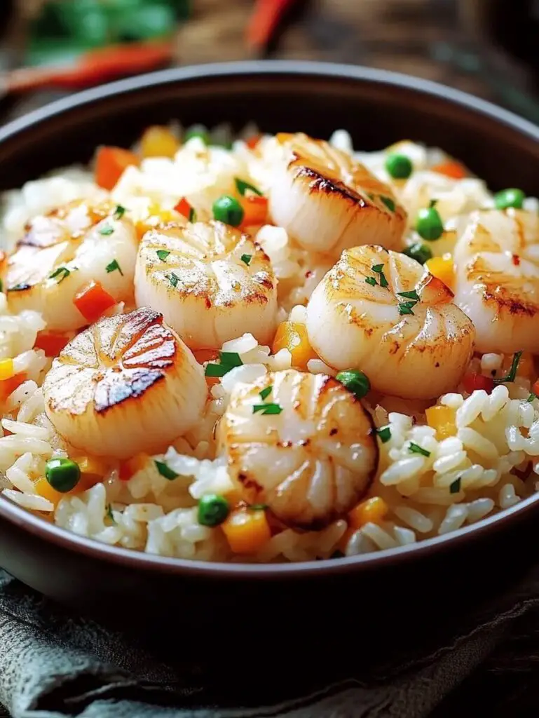 Creamy Rice with Scallops