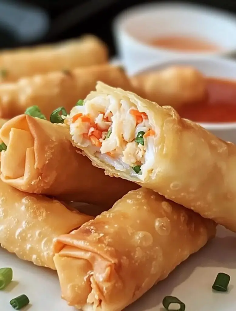 Crab Rangoon Egg Rolls