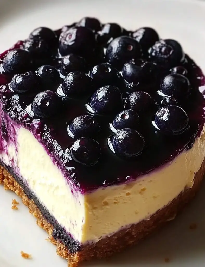 Blueberry Basque Cheesecake