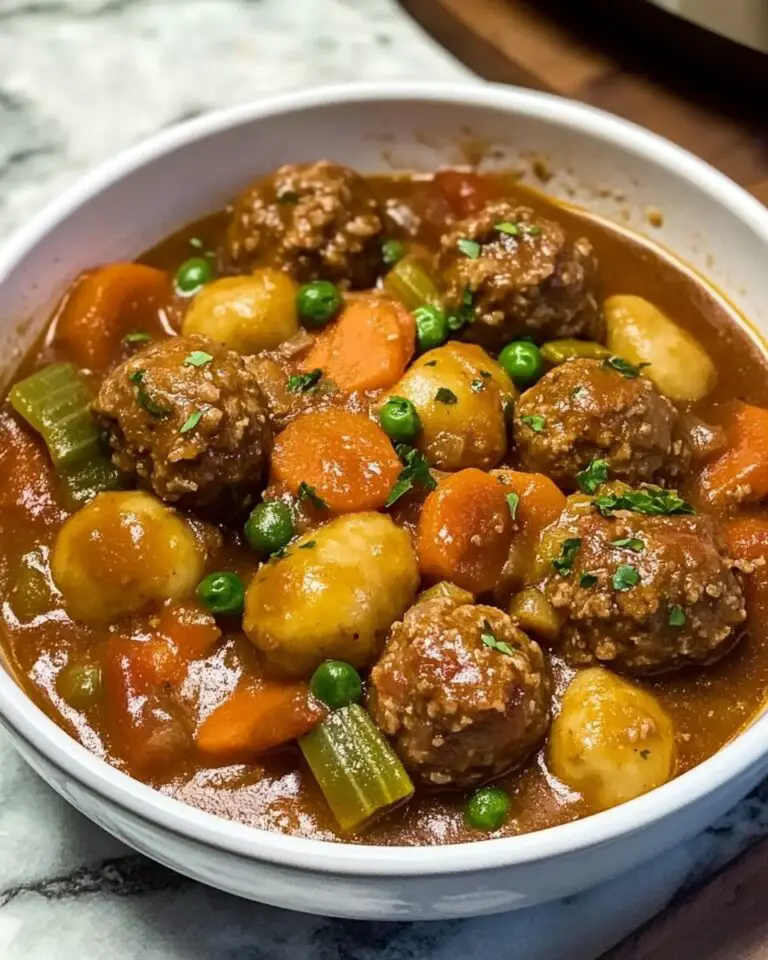 Hearty & Comforting Meatball Stew – A Cozy One-Pot Meal