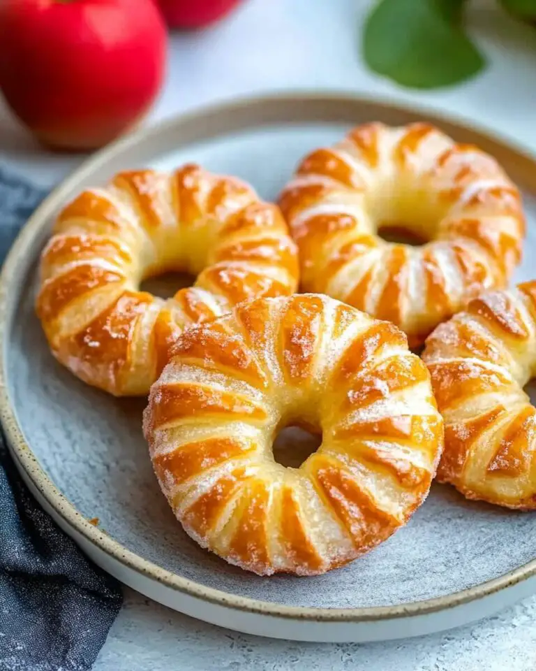 Puff Pastry Apple Donuts
