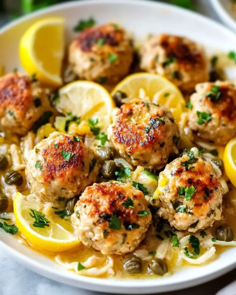 Chicken Piccata Meatballs