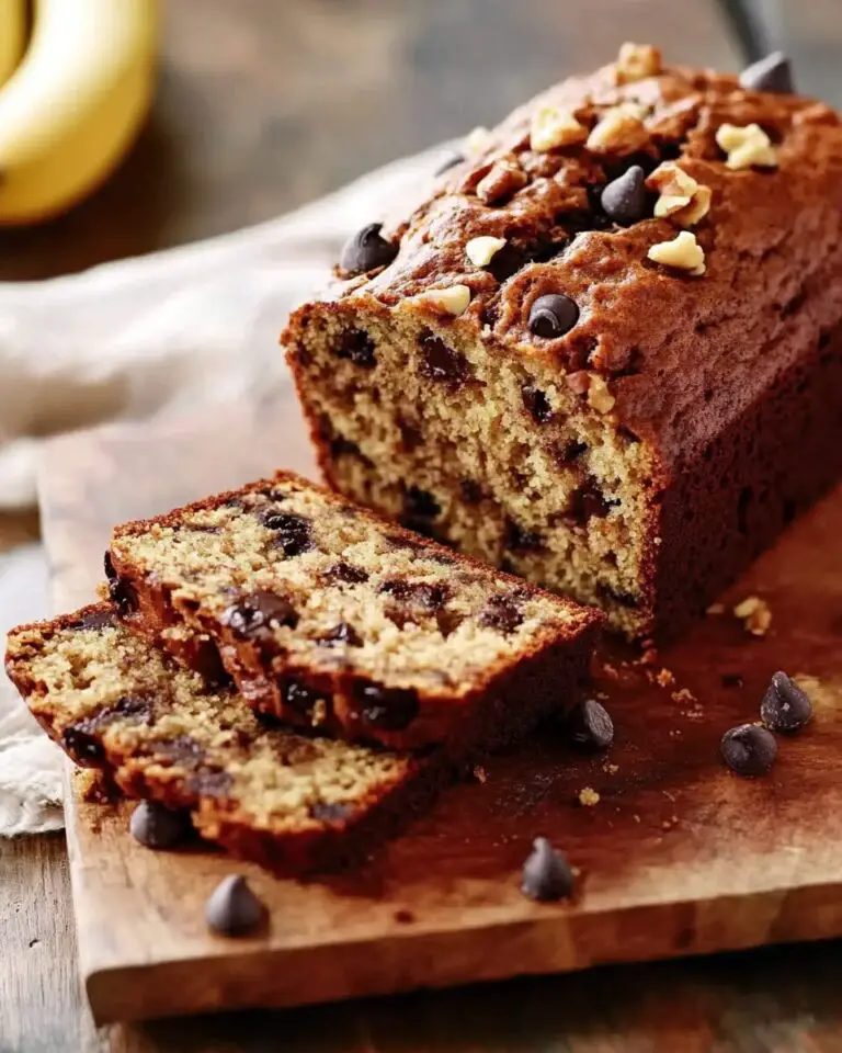 Chocolate Chip Walnut Banana Bread