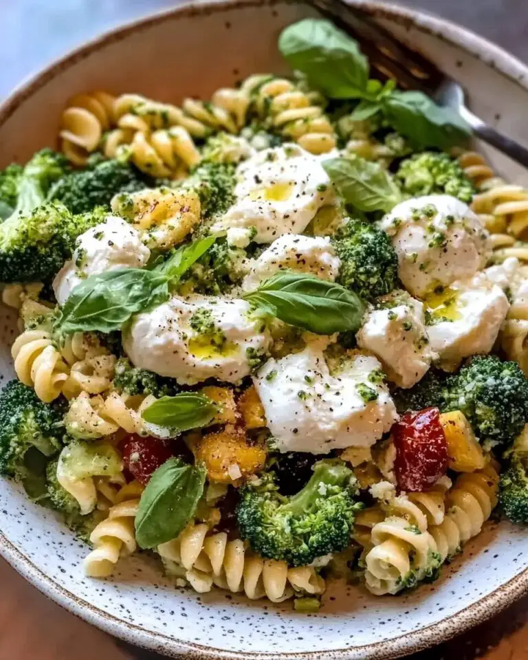 Basil Ranch Pasta Salad with Prosciutto & Burrata