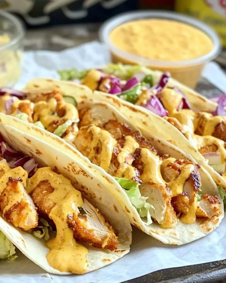 Keto Honey Mustard Chicken Tacos