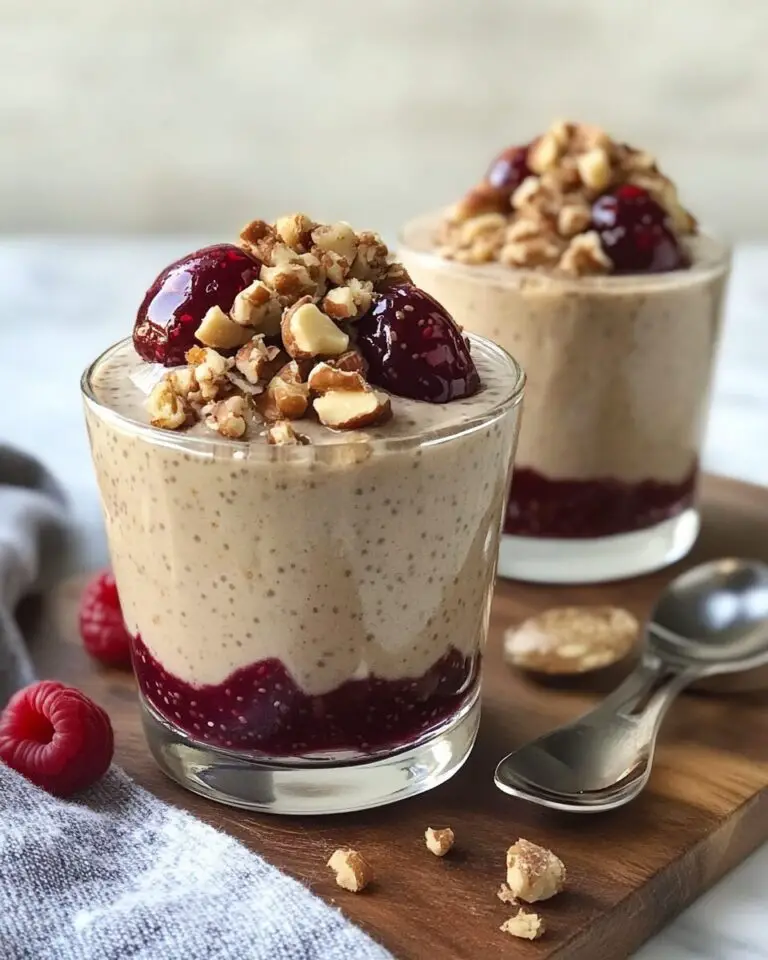 Peanut Butter & Jelly Chia Seed Pudding