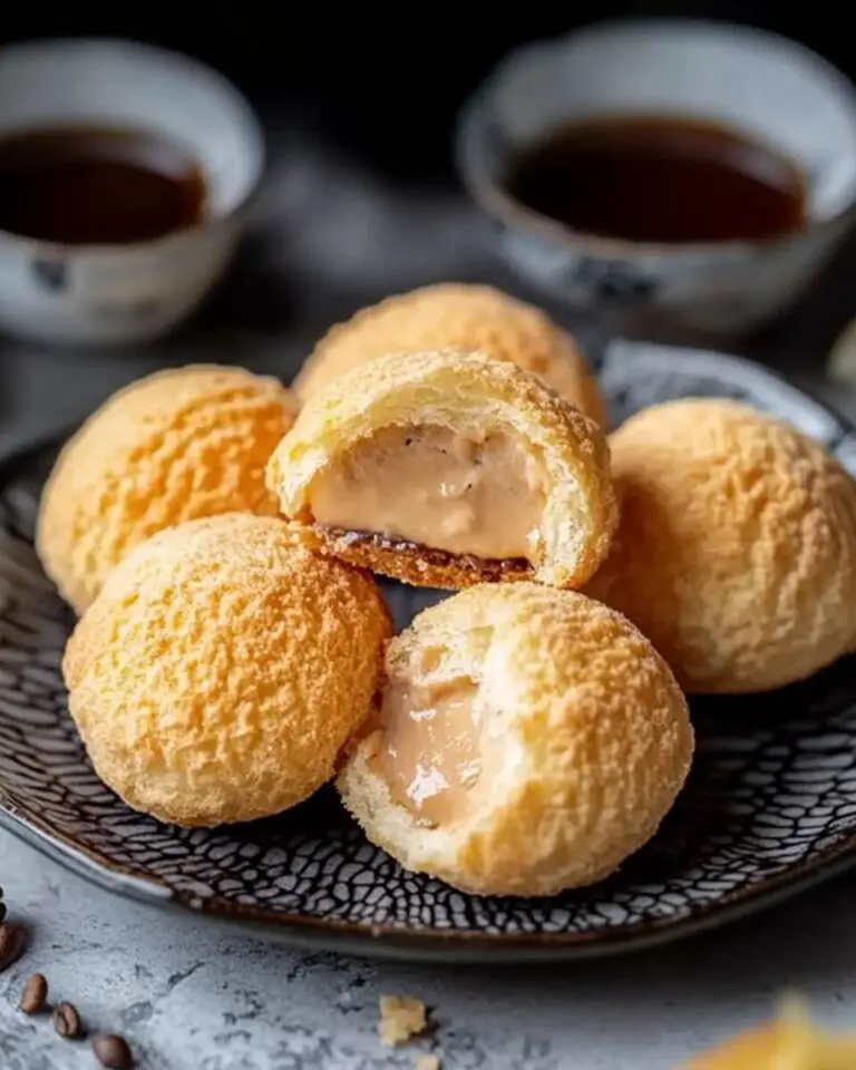 Hong Kong-Style Milk Tea and Coffee Cream Puffs (Choux au Craquelin)