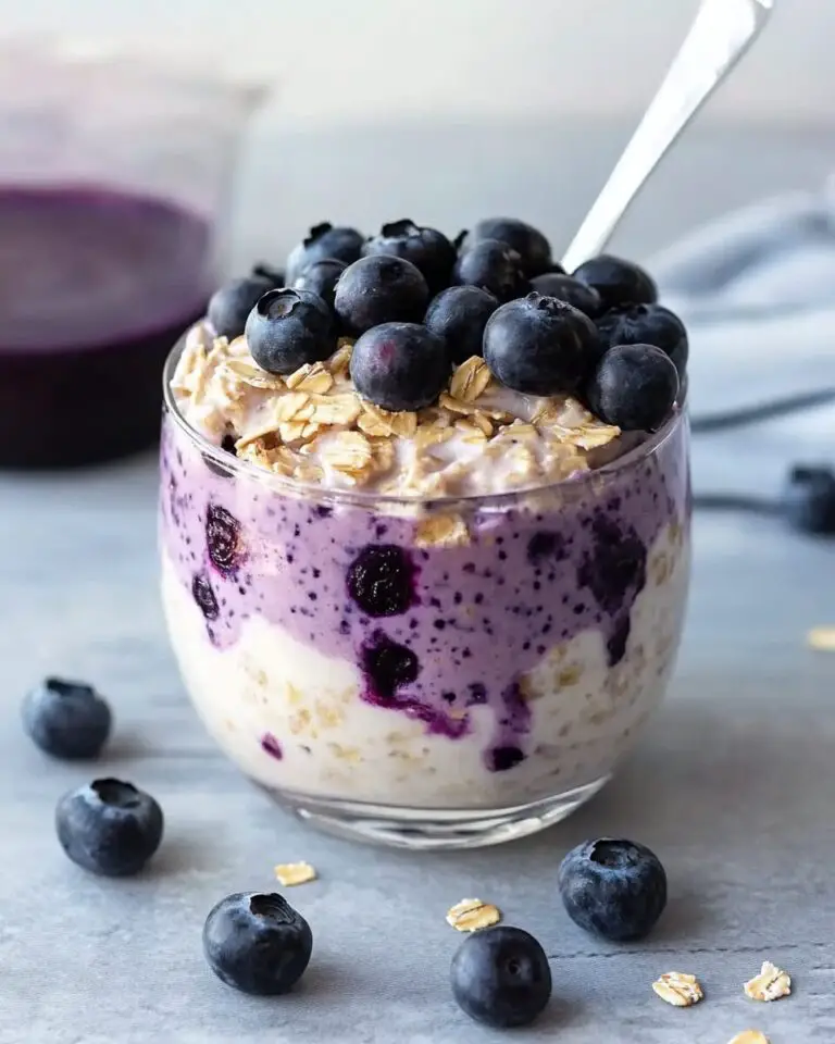 Blueberry Cheesecake Overnight Oats