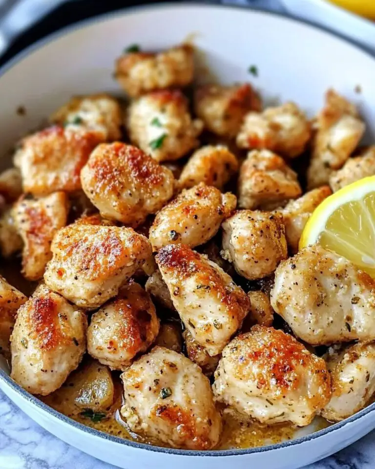 Healthy Garlic Lemon Chicken Bites