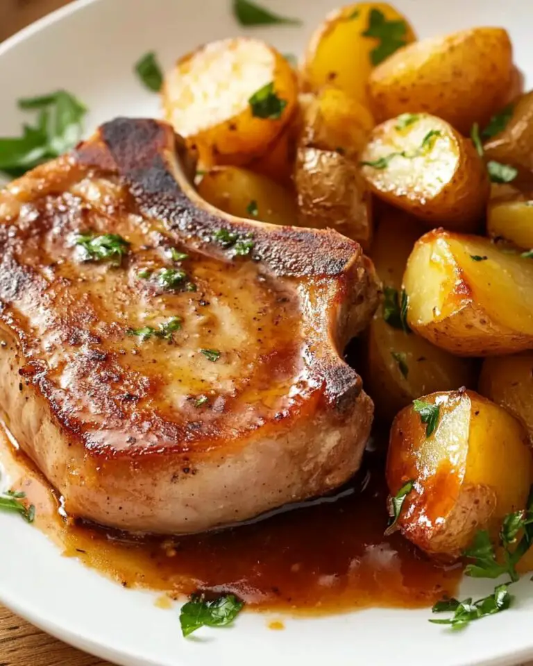Oven-Baked Pork Chops with Potatoes