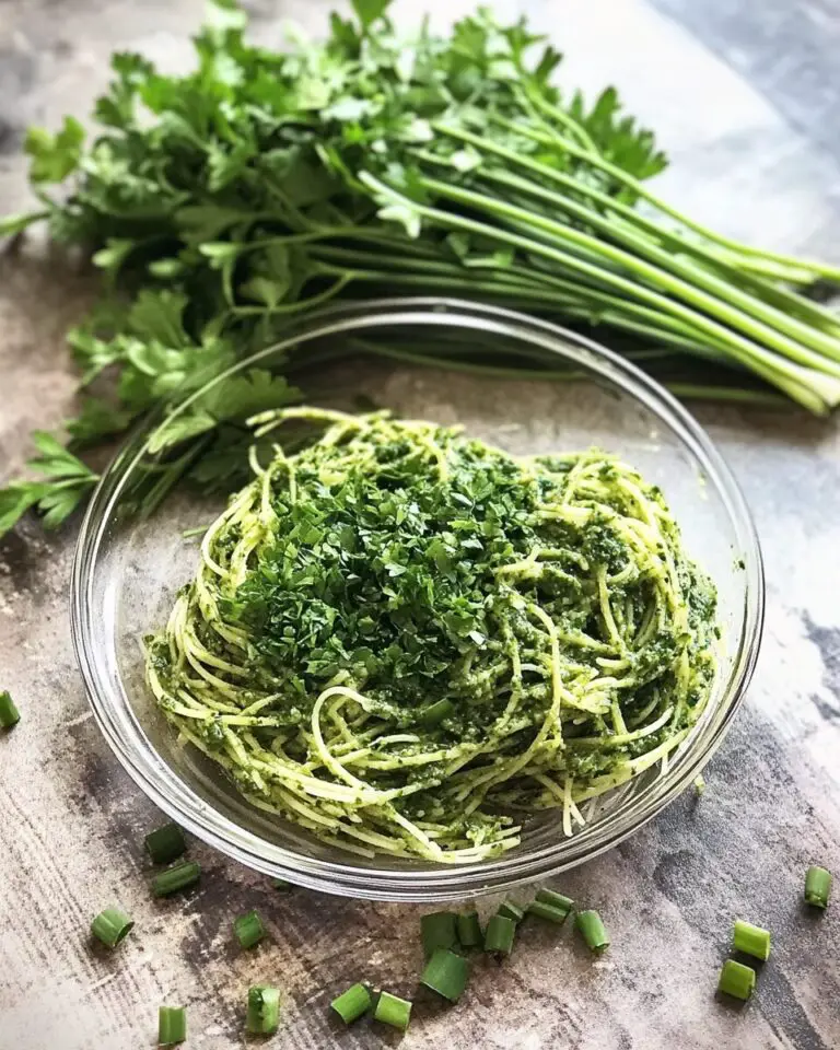 Chive and Parsley Pesto