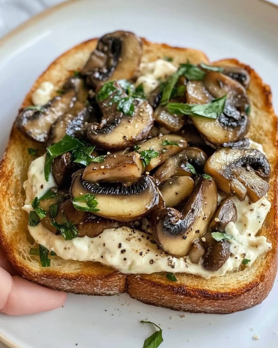 Fall Musroom Toast Creamy Mushroom Toast - Sophia Recipes