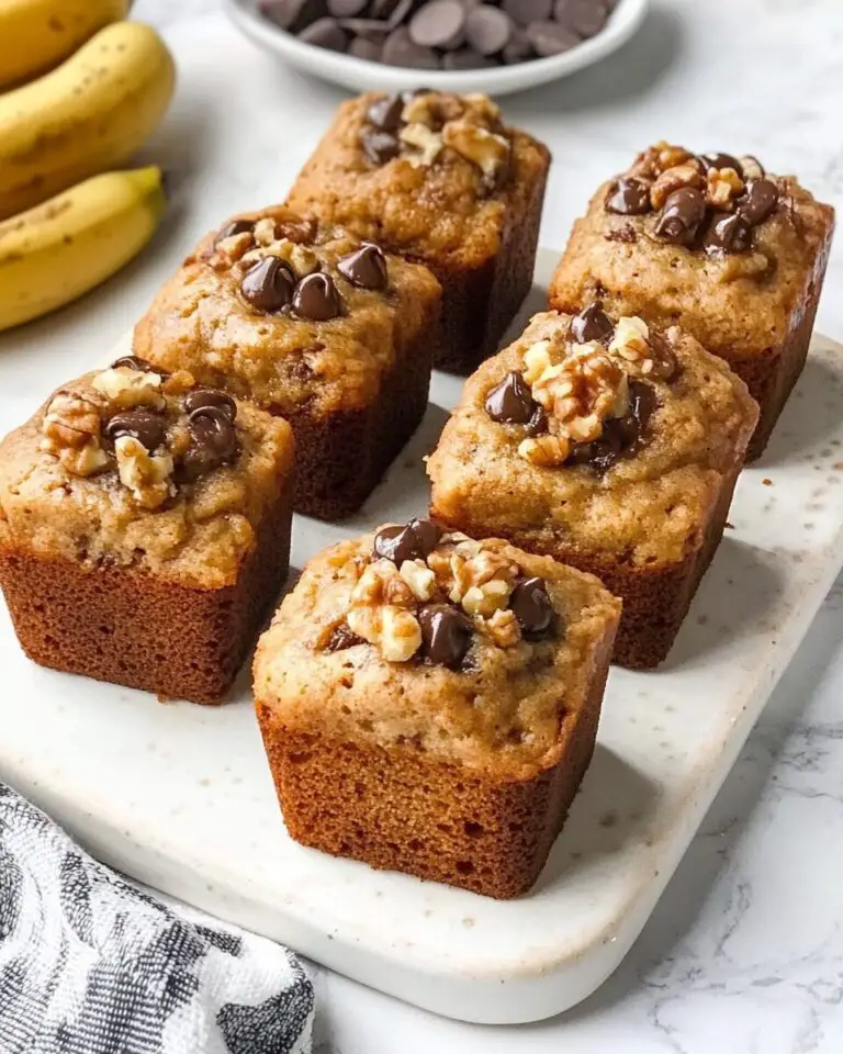 Mini Banana Bread Loaf Cakes