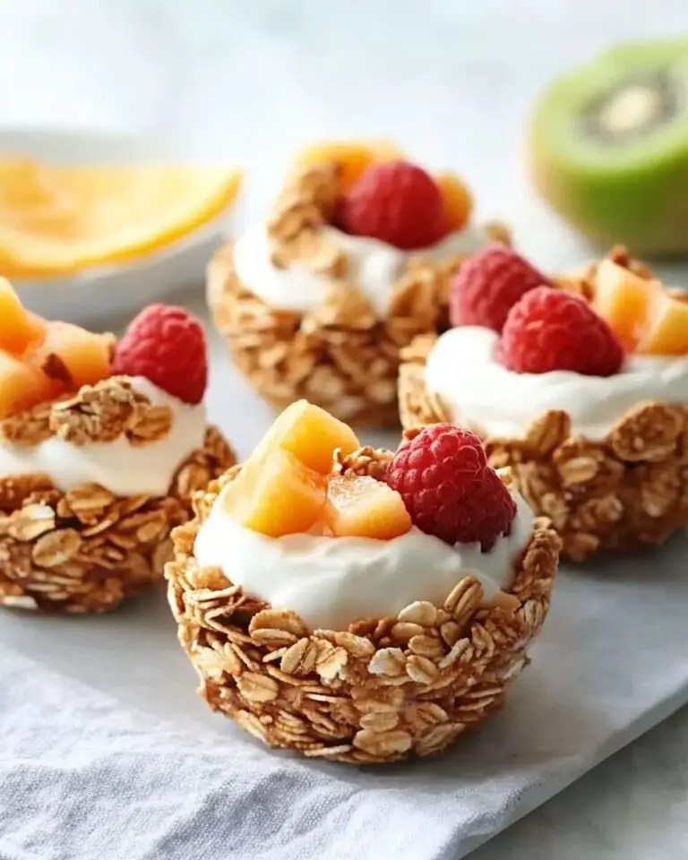 Granola Cups with Yogurt and Fruit