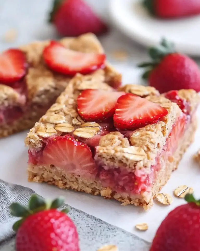 Strawberry Oatmeal Bars