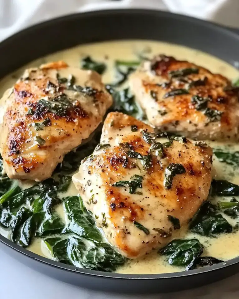Creamy Garlic Chicken with Spinach