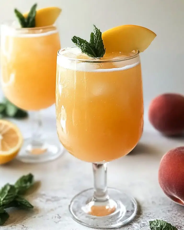 Peach Bellini Mocktail