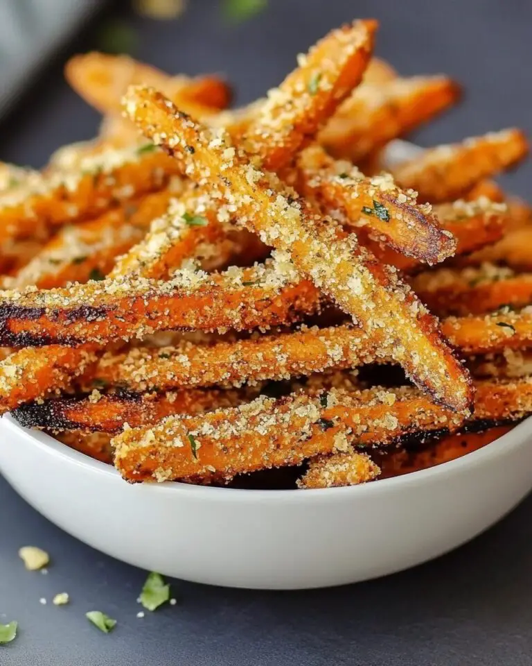 Garlic Parmesan Air Fryer Carrot Fries