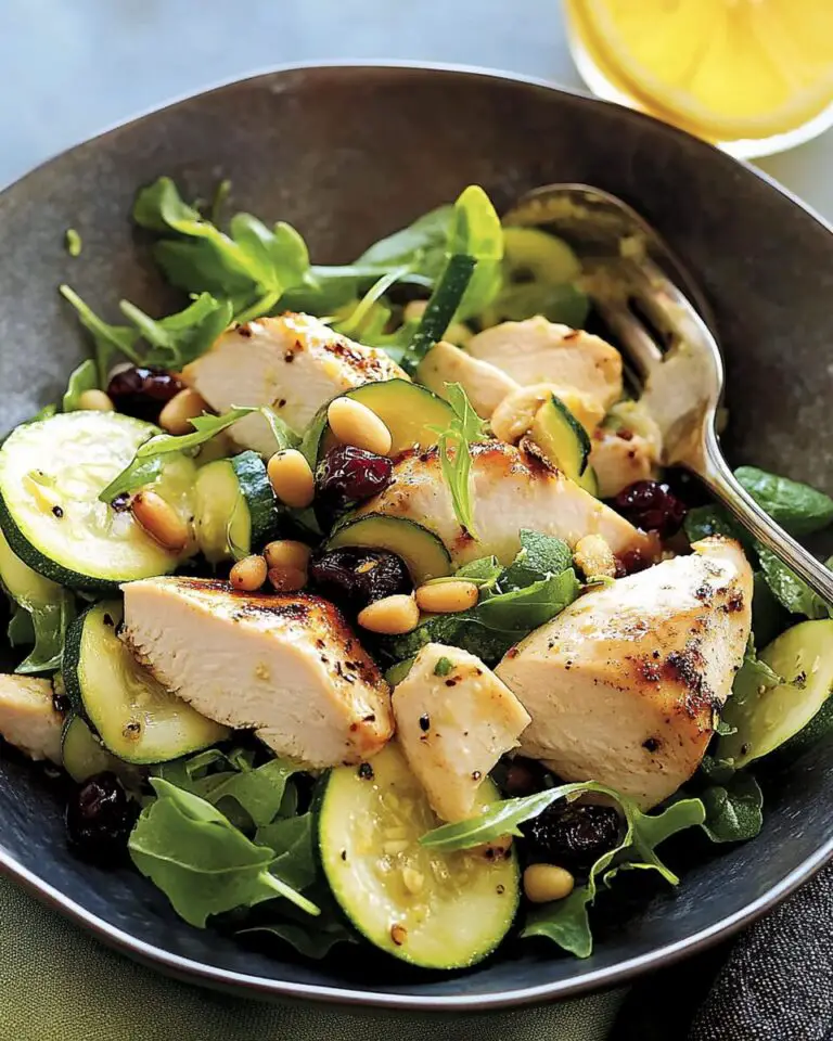 Chicken Salad with Zucchini, Lemon, and Pine Nuts