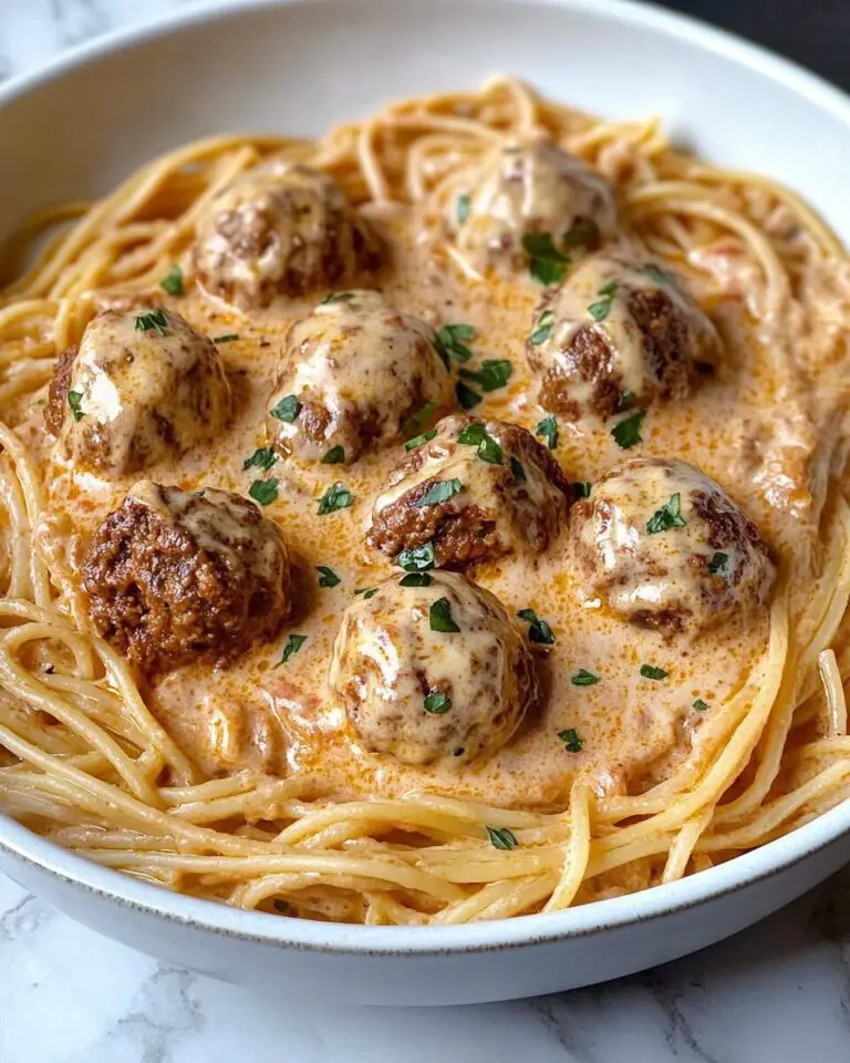 Creamy Spaghetti and Meatballs