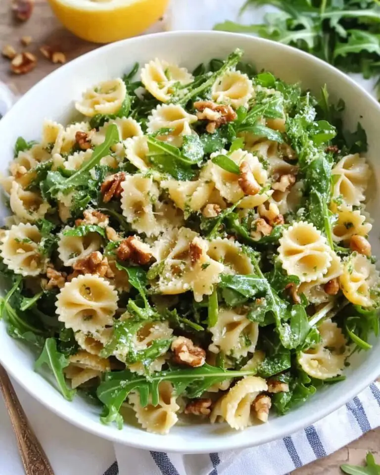 Lemon Arugula Pasta Salad