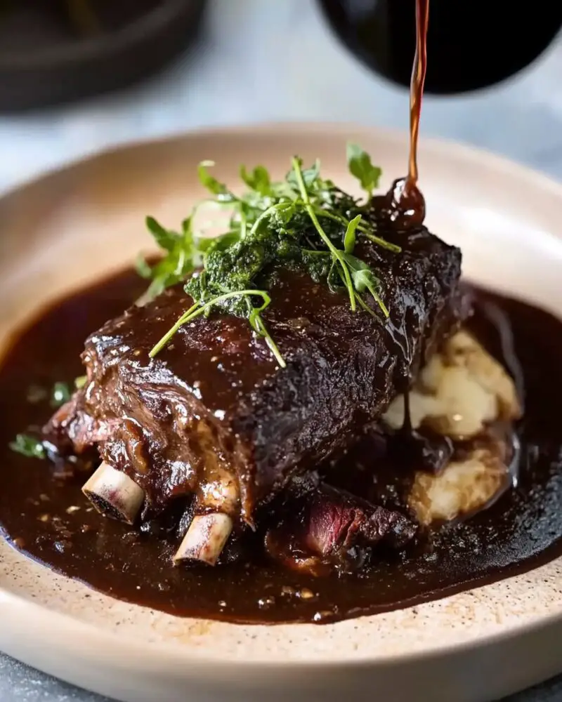 Braised Beef Short Ribs in Red Wine Sauce - Sophia Recipes