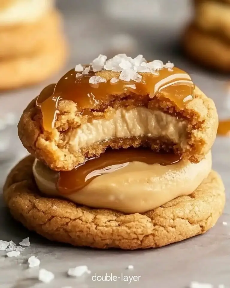 Salted Caramel Cheesecake Cookies