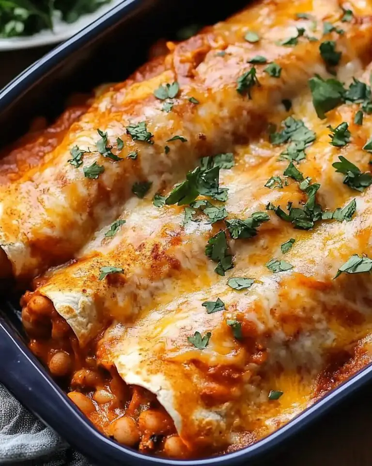 Easy Bean and Cheese Enchiladas