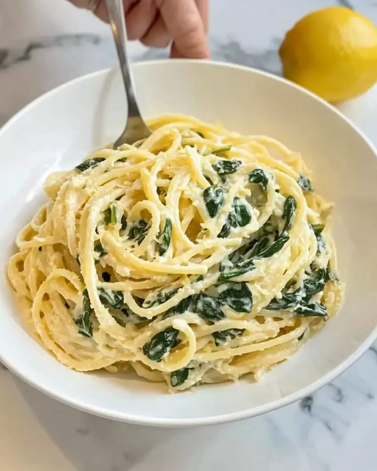 Easy Lemon Ricotta Pasta with Spinach