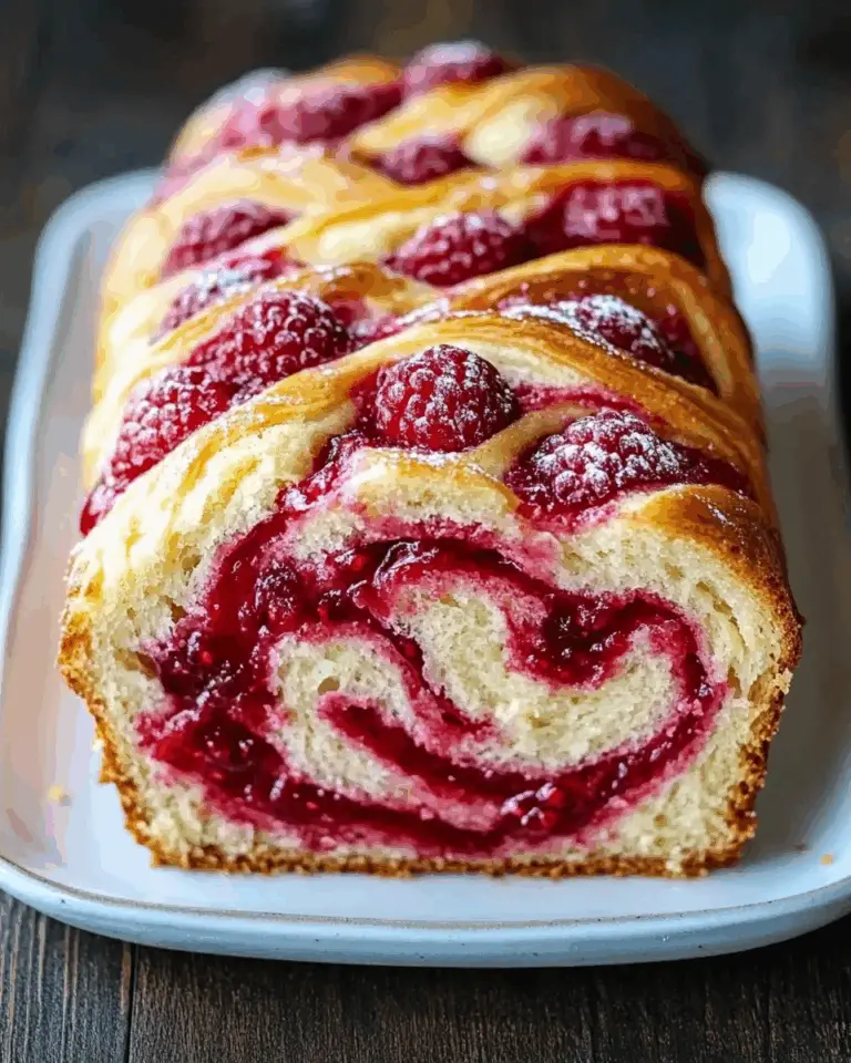 Raspberry Swirl Brioche Loaf