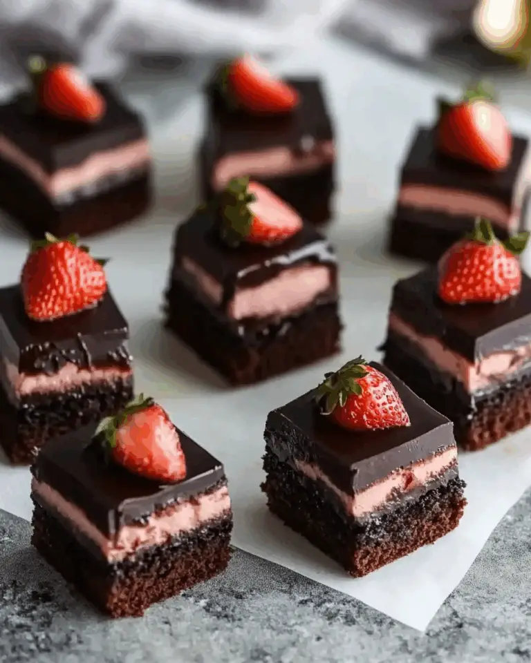 Strawberry Chocolate Petit Fours