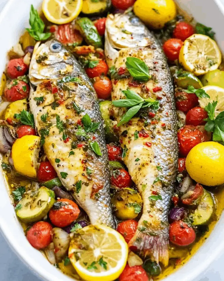 Easy Mediterranean Baked Fish