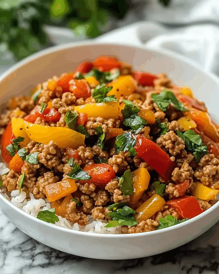 Ground Turkey and Peppers