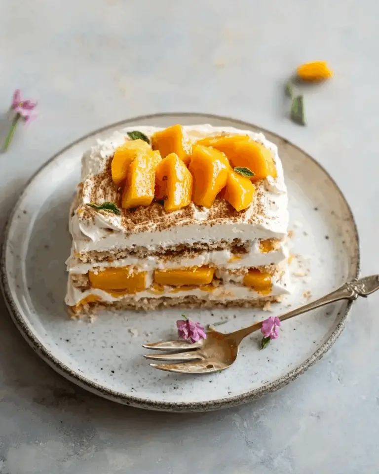 Mango Cardamom Icebox Cake
