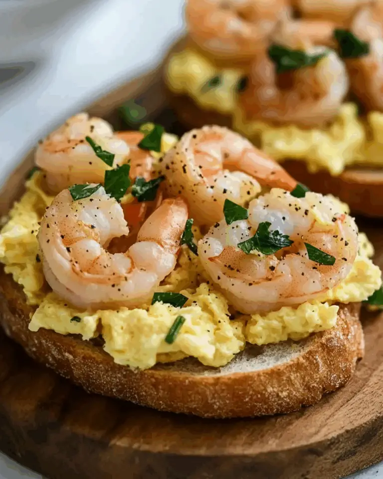 Shrimp Egg Open Sandwich