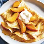 Cardamom-Spiced Peach Crepes