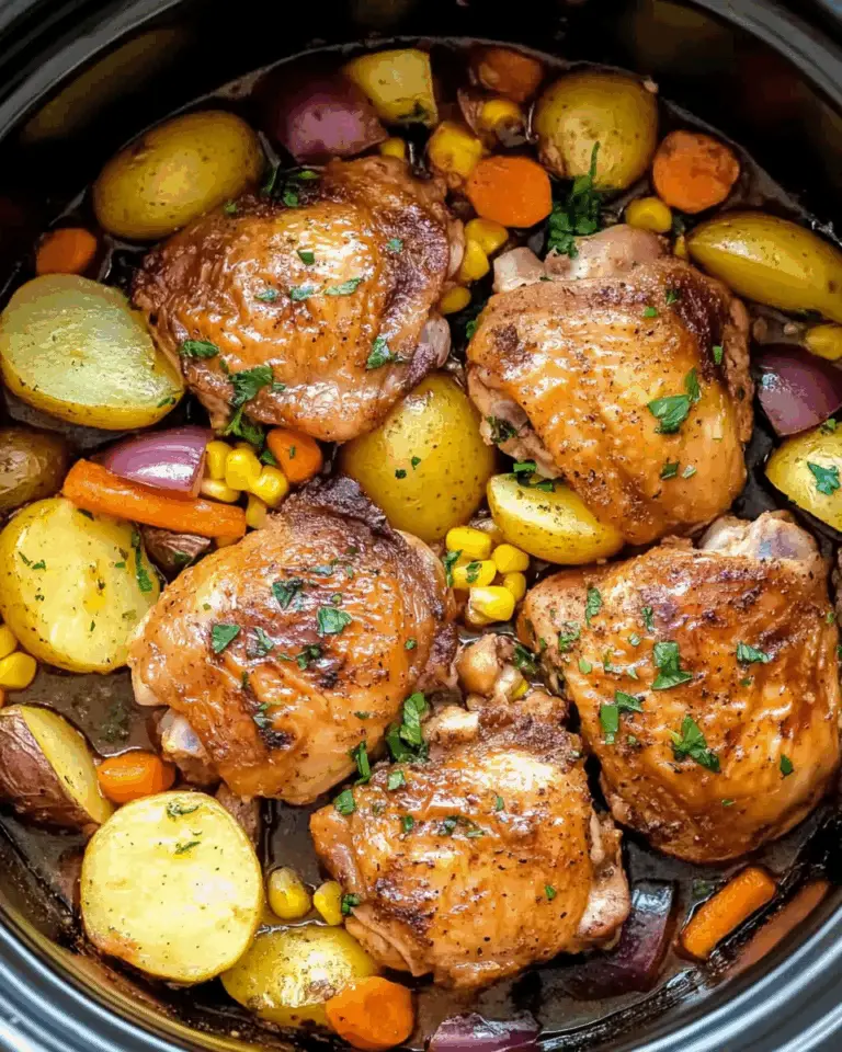 Slow Cooker Chicken Thighs with Vegetables