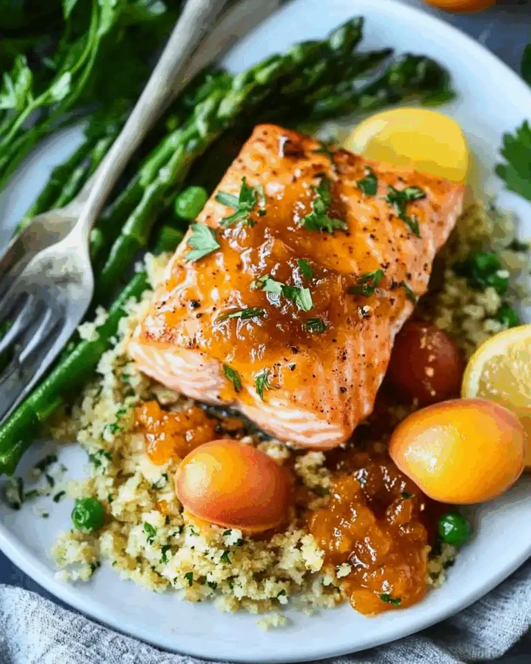 Apricot Dijon Glazed Salmon